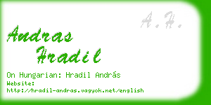 andras hradil business card